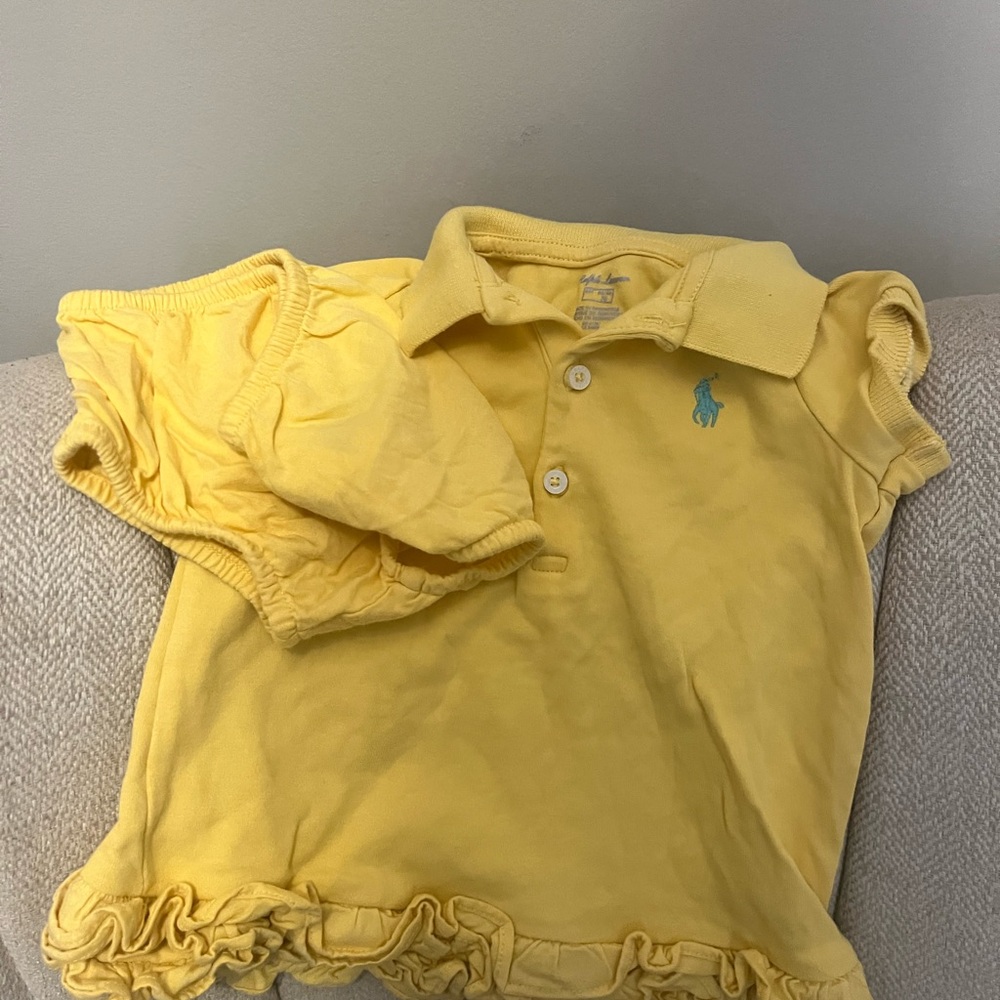 Baby 6 months Ralph Lauren top and bottom